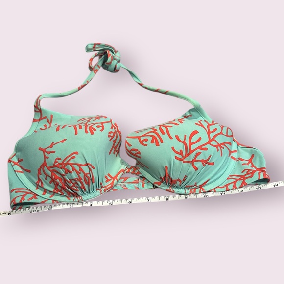 Women's Victoria's Secret Coral Print Bikini 36C and Medium - Picture 13 of 16